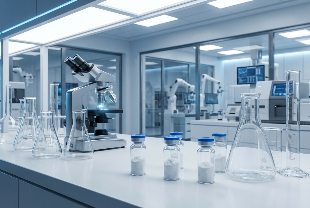 High purity research peptides UK laboratory equipment