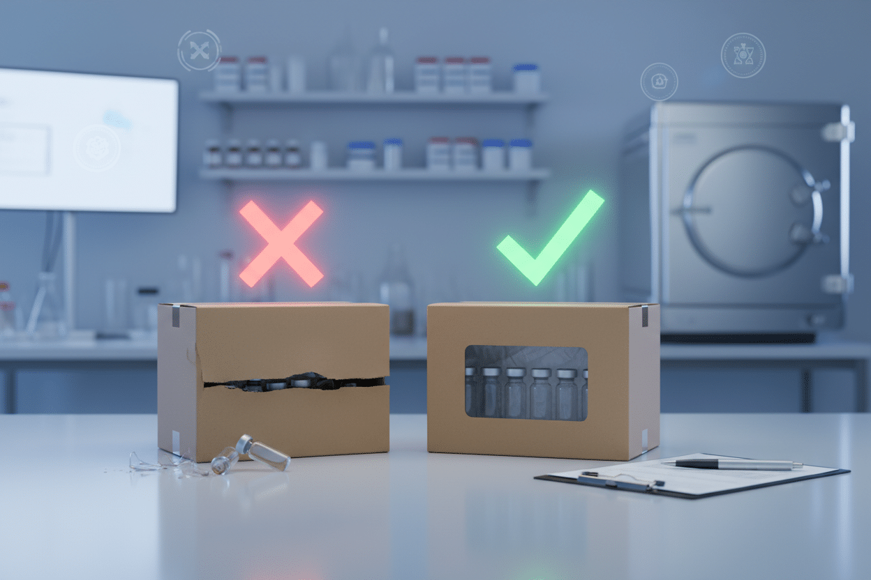 Refund policy quality control inspection for research peptides delivery